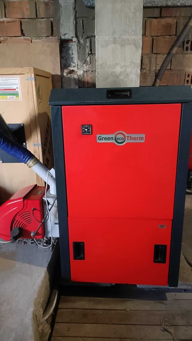 Пелетно котле 25kW с автоматична горелка