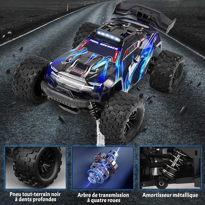 Нова Heliway RC 40 км/ч 4WD, Мащаб 1:18, безчетков мотор с 2 батерии