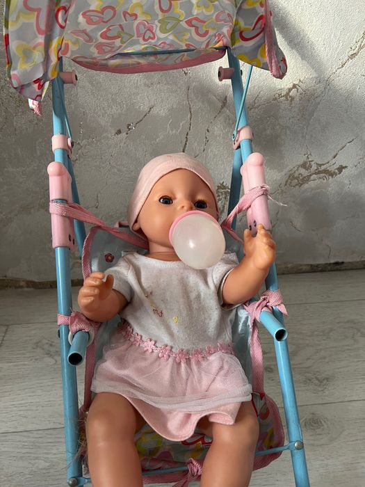 2 Куклы Baby Born/Reborn с коляской