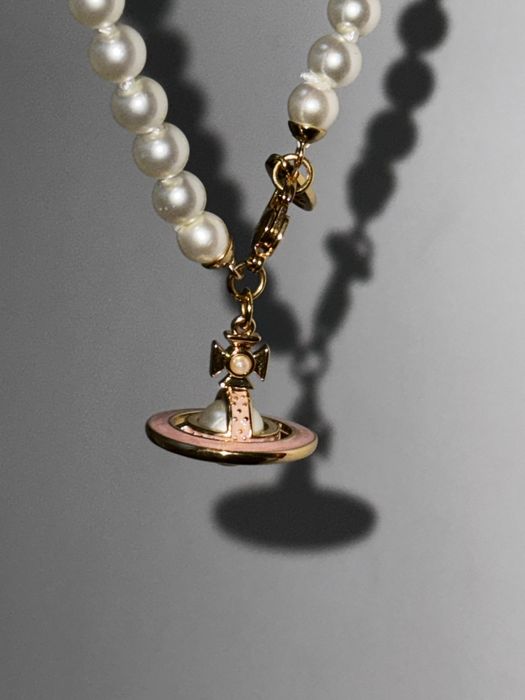 Vivienne Westwood pearl choker gold hardware, чисто нов, неносен