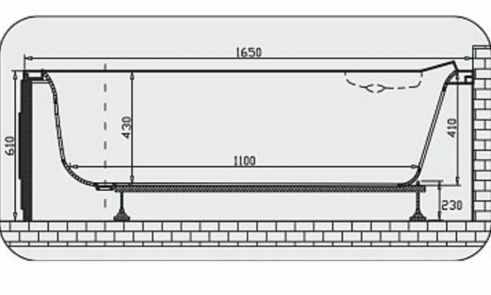 Cadă cu hidromasaj colt dreapta 165x96