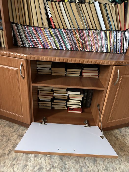 Продам мебель с книгами вместе