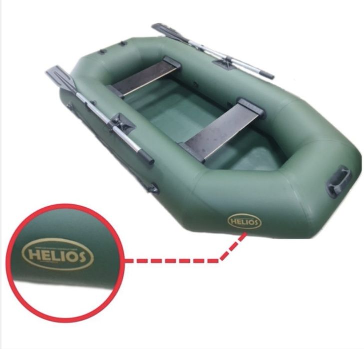 Надувная лодка Helios 25ТР зеленый
