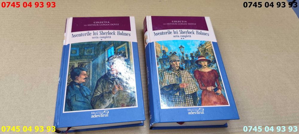 carte carti aventurile lui sherlock Holmes vol 1 si 2