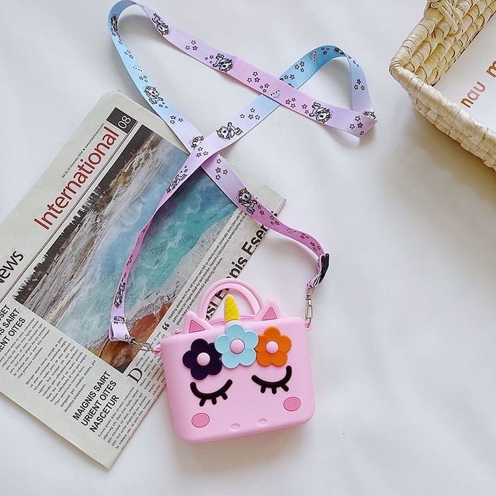 Силиконовая сумка единорог, кошка