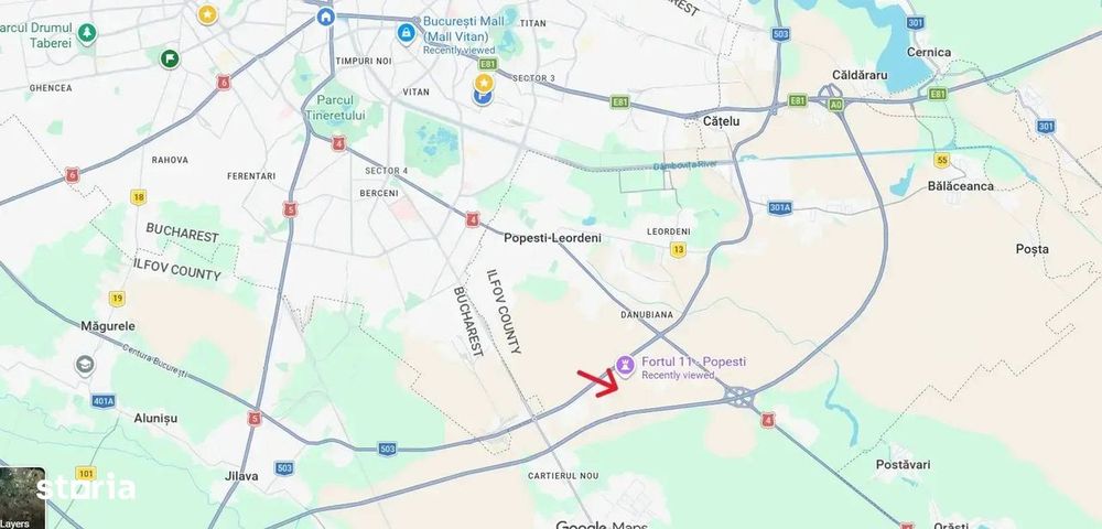 Teren construibil direct, parcelabil, cu acces din DNCB si DN4