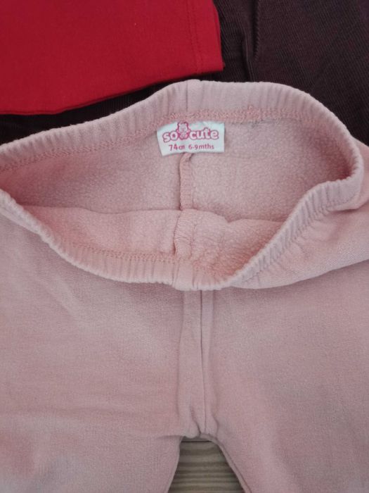 Set Craciun+pantaloni+bluza 6-9 luni
