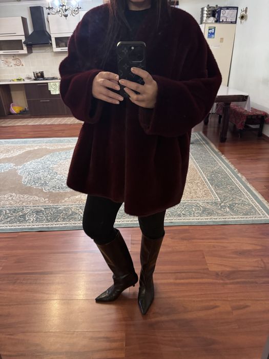 Эко шуба Max Mara оверсайз