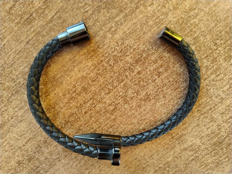 Bratara dama de piele Brooks, sistem inchidere magnet