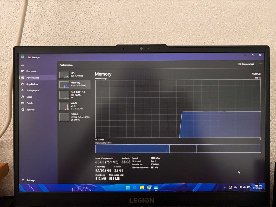 Laptop Gaming  Lenone Legion