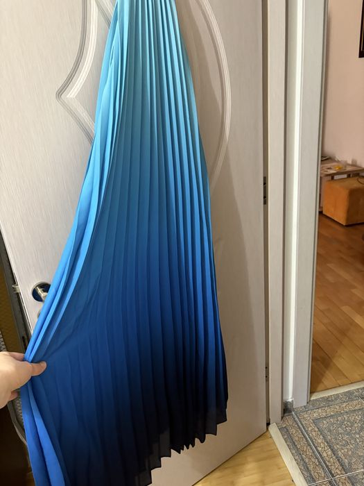 Rochie plisata ombre /degrade Bonprix