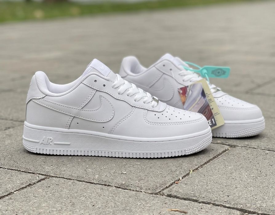 Adidasi Nike Air Force 1 White Alb - Unisex