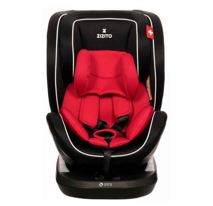 Детско столче за кола Zizito - Amadeo, с IsoFix, 0-36 kg, червенo
