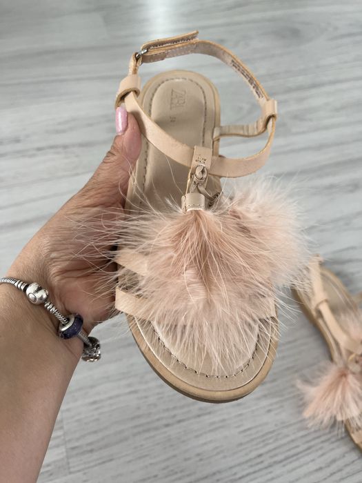 Sandale zara 34, roze