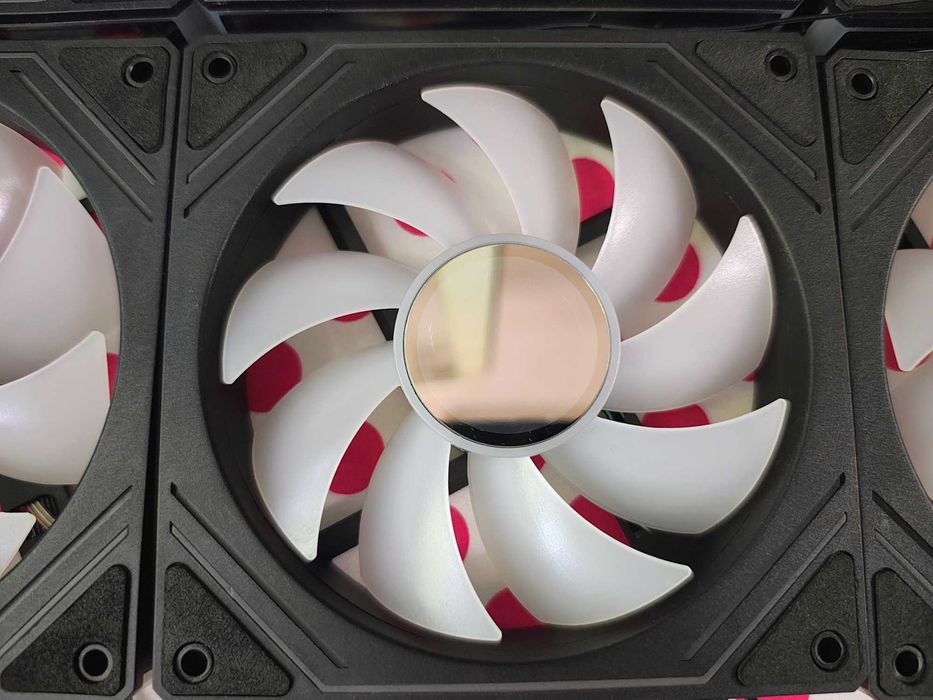 6 X Cooler Ventilator Acegeek ARGB PWM Infinity Mirror Black 120mm.