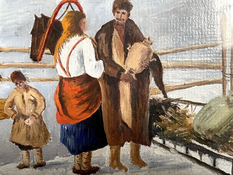 Pictură manuală în ulei, anii '70