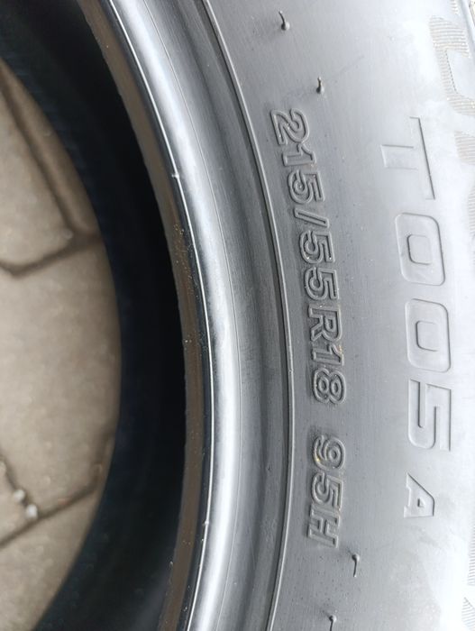 Patru anvelope de vara 215 55 18 Bridgestone noi dot 2021