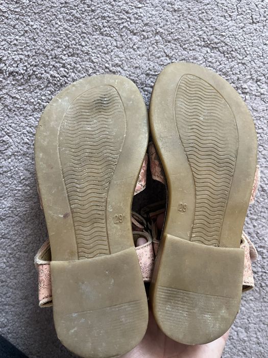 Sandale Wheat din piele, marime 29