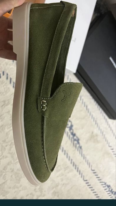 Лоферы Loro Piana свет темно синий