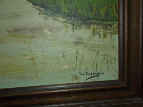 Tablou Ulei pe panza o lucrare deosebita semnata,95 cm cu 58