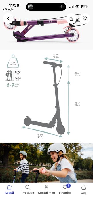 Trotineta oxello  mid 5 cu suspensi si frana