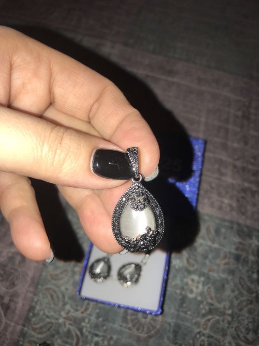 Серебряный комплект , 925 проба