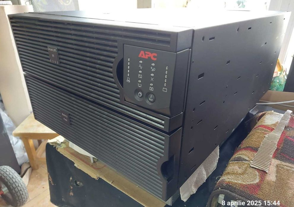 UPS APC (American Power Convertion) ONLINE cu dubla conversie (cu sau fara baterii noi): SURT, SRT si SYMMETRA (puteri intre 1-2-3-5-6-8-10-12-16 kVA)