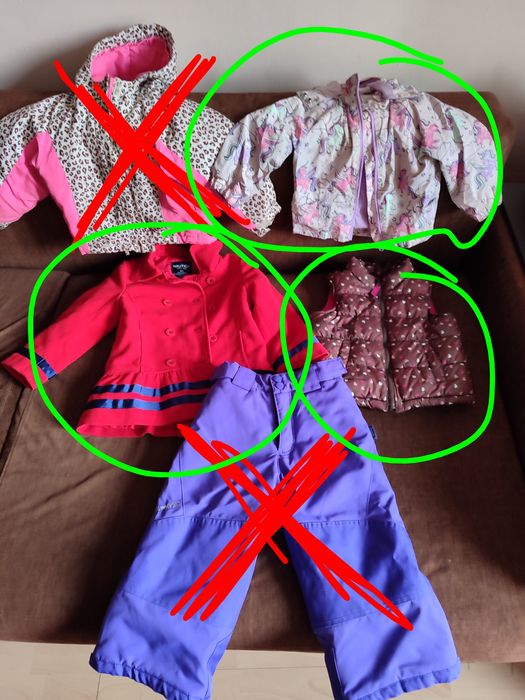 Верхняя одежда и брюки для девочек