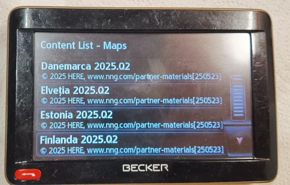 GPS camion Becker 6 inch full Europa