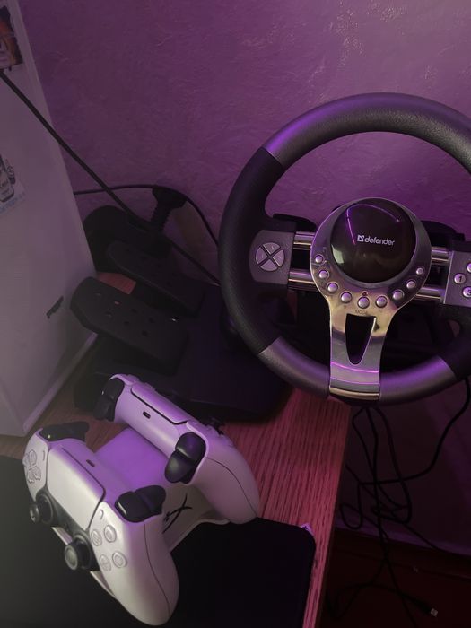 Игровой руль наушники