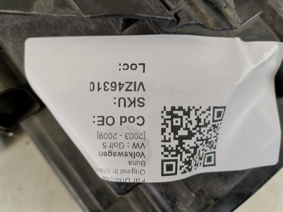 Far Dreapta Volkswagen VW  Golf 5 [2003 - 2009] Original FARA PRINDERI