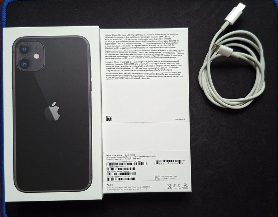 Iphone 11, чёрный, память 128гб