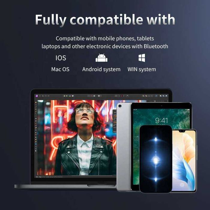 Casca bluetooth cu display in power bank carcasa profesionala