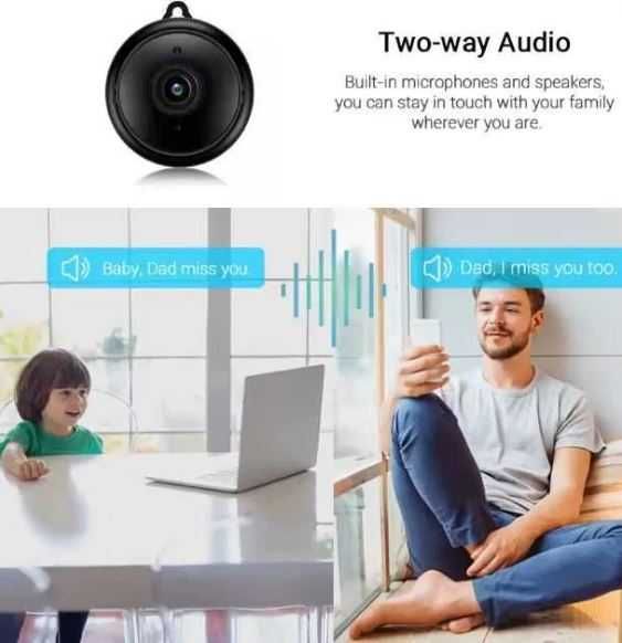 Mini Camera de supraveghere, Wireless, Night Vision, Motion Detection