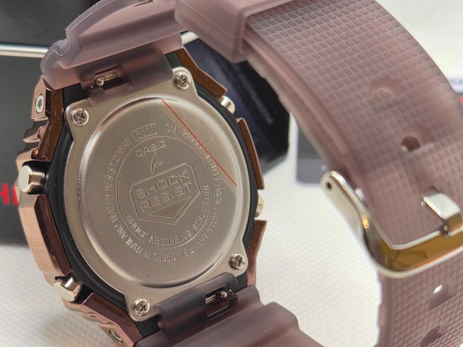 Ceas Sport Barbati Casio g shock GM 2100 Metal-Rubber, DIGI BRONZE Edition .Nou, Garantie 2 ani