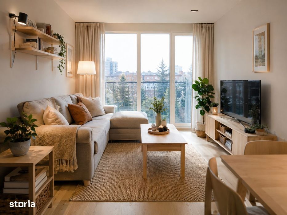 Apartament cu 3 camere, decomandat, terasa 14,4 mp,ansamblu cu piscina