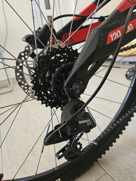 Bicicleta MTB drumetie, suspensie integrala, 27.5",  frane hidraulice Shimano, cadru aluminiu