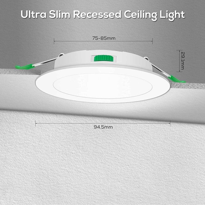 Bec Incastrat Spot LED ALUSSO,5W cu reglaj,85 mm,pachet 6 buc,clasa F