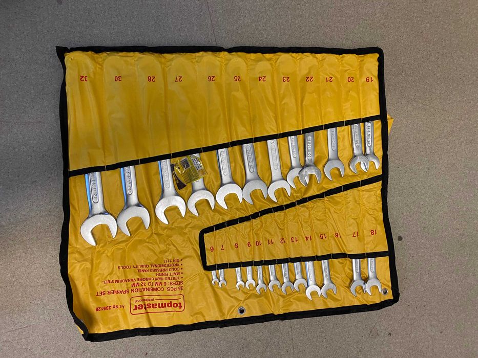 Ключ звездогаечен к-т 25бр 6-32mm/Стяга/Клещи за метални профили