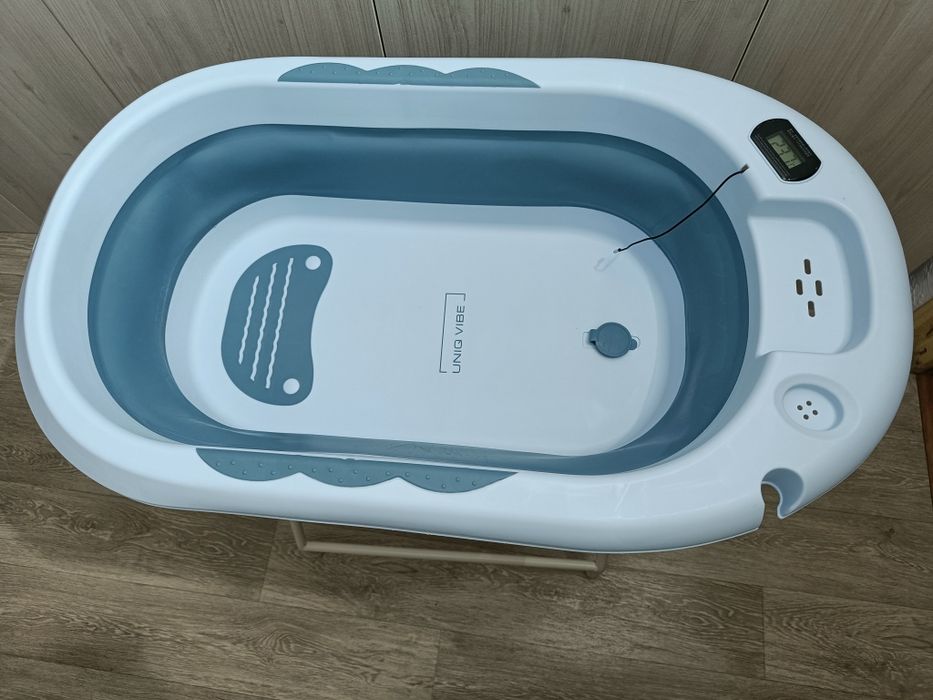 Cadita pliabila UniqVibe + suport textil + suport metalic