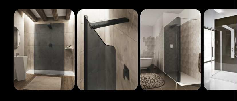 Sticlâ dus Walk-in dus