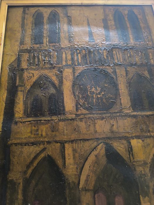 Tablou Notre Dame Paris pictat în ulei