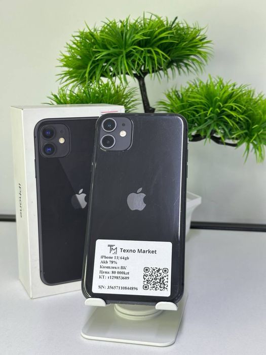 iPhone 11 / Akb 78%  ОЗУ: 6 GB SSD: 64gb