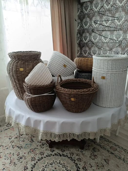 Кашпо из ротанга