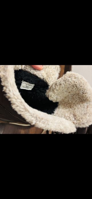 Кожени велурени ботуши