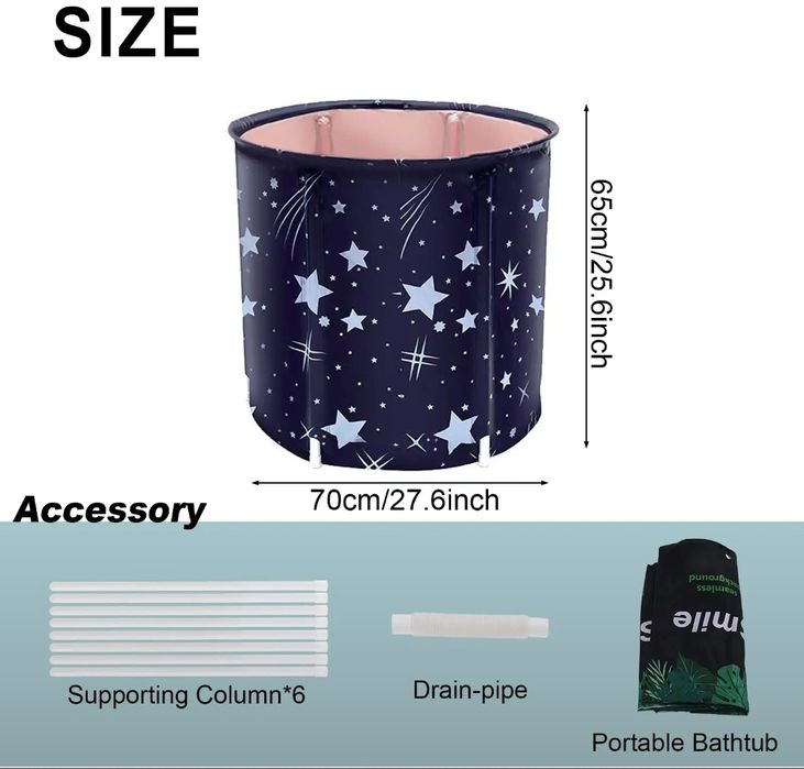 Складная ванна, 65х65, ледяная ванна.