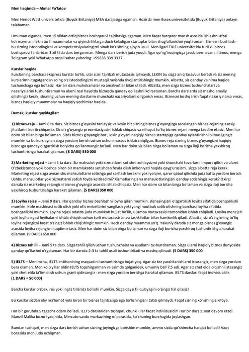 Business Plan, Marketing Plan, Project Plan, Business Analysis, IELTS