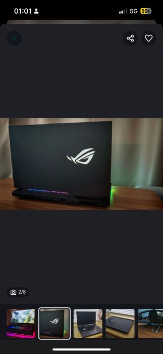 Продам ноутбук ASUS ROG STRIX G15.15.6