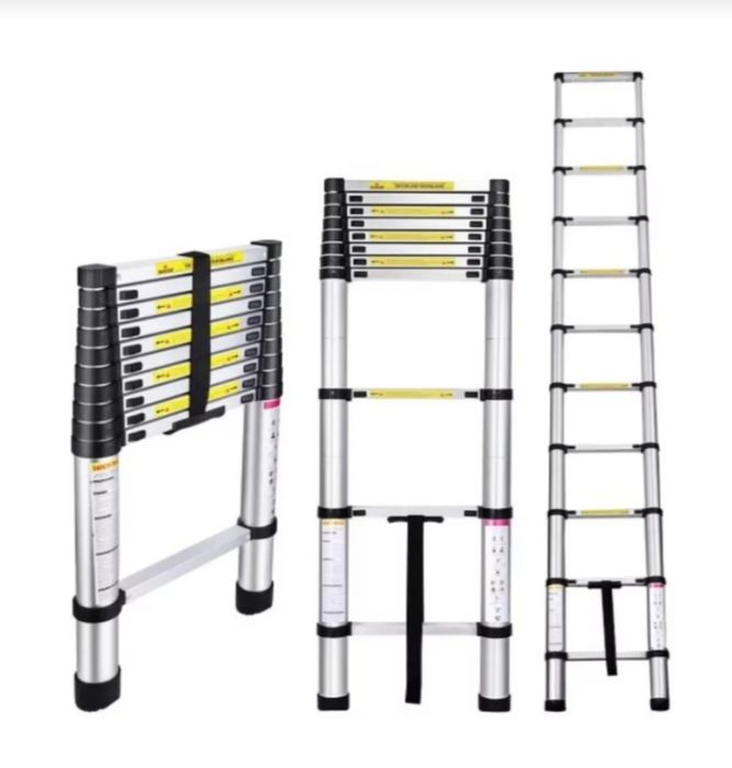 Scara premium telescopica din Aluminiu 11 Trepte,3,2 m, NOUĂ - 395 Lei