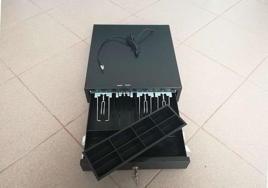 Sertar metalic bani 4 bancote, 8 monede, tavita detasabila